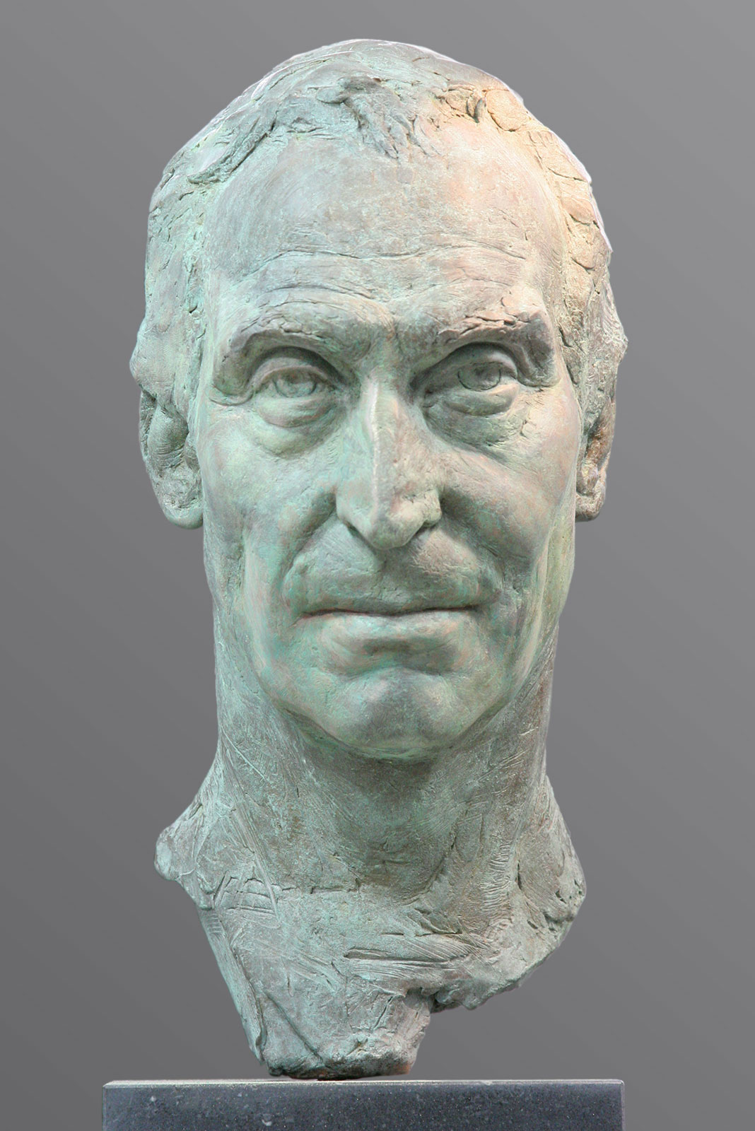 Sculpture of Charles Dance by Karen Newman