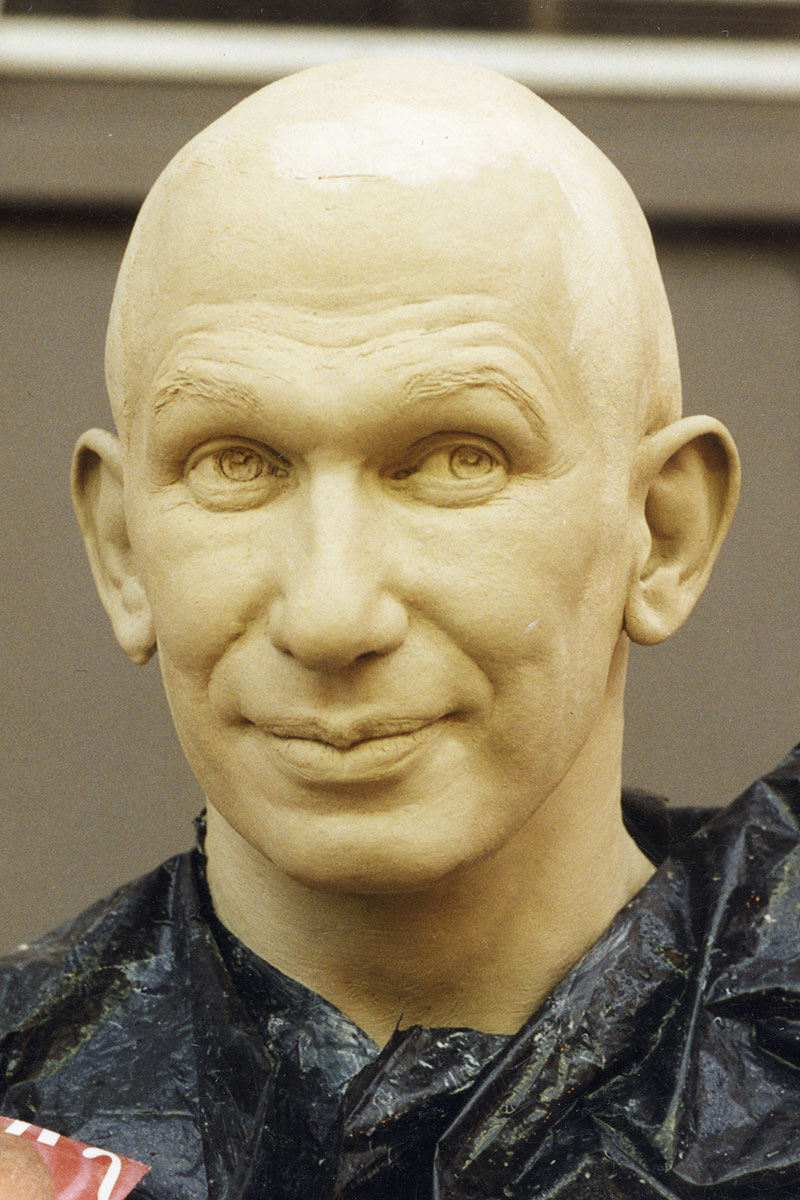 Sculpture of Jean-Paul Gaultier by Karen Newman