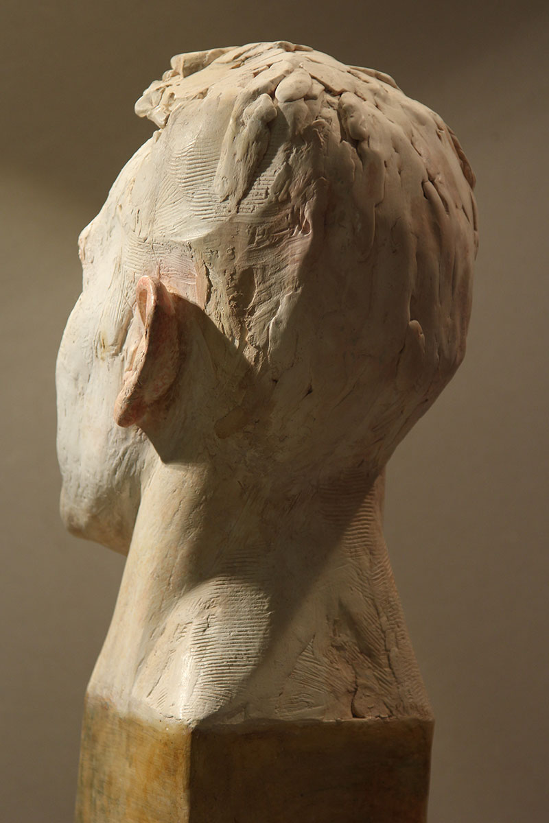 Sculpture of Andrew Jennings by Karen Newman