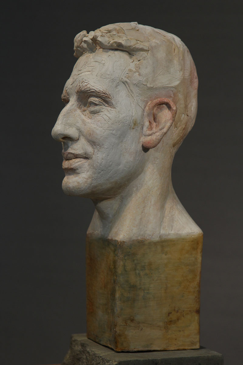 Sculpture of Andrew Jennings by Karen Newman