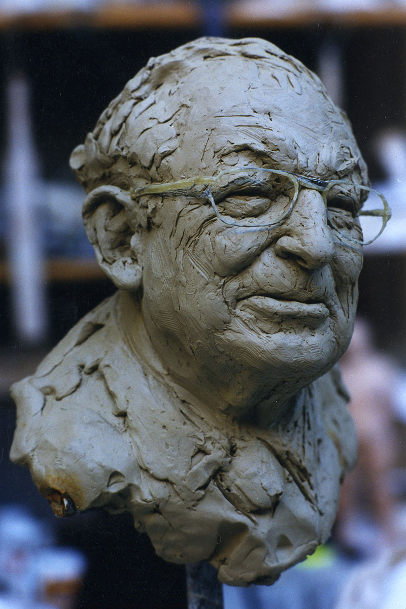 Sculpture of Phillip Joseph by Karen Newman