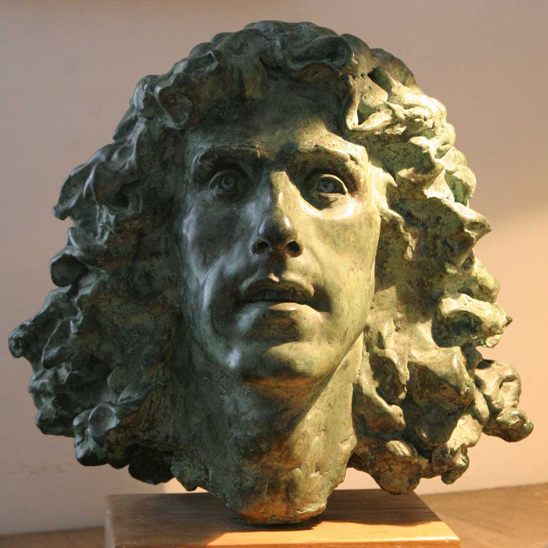 Sculpture of Roger Daltrey of 'The Who' by Karen Newman