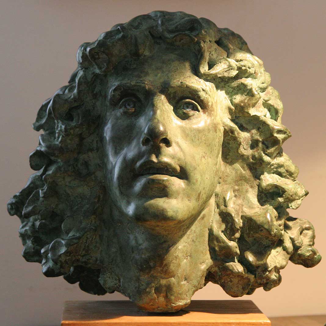 Sculpture of Roger Daltrey of 'The Who' by Karen Newman