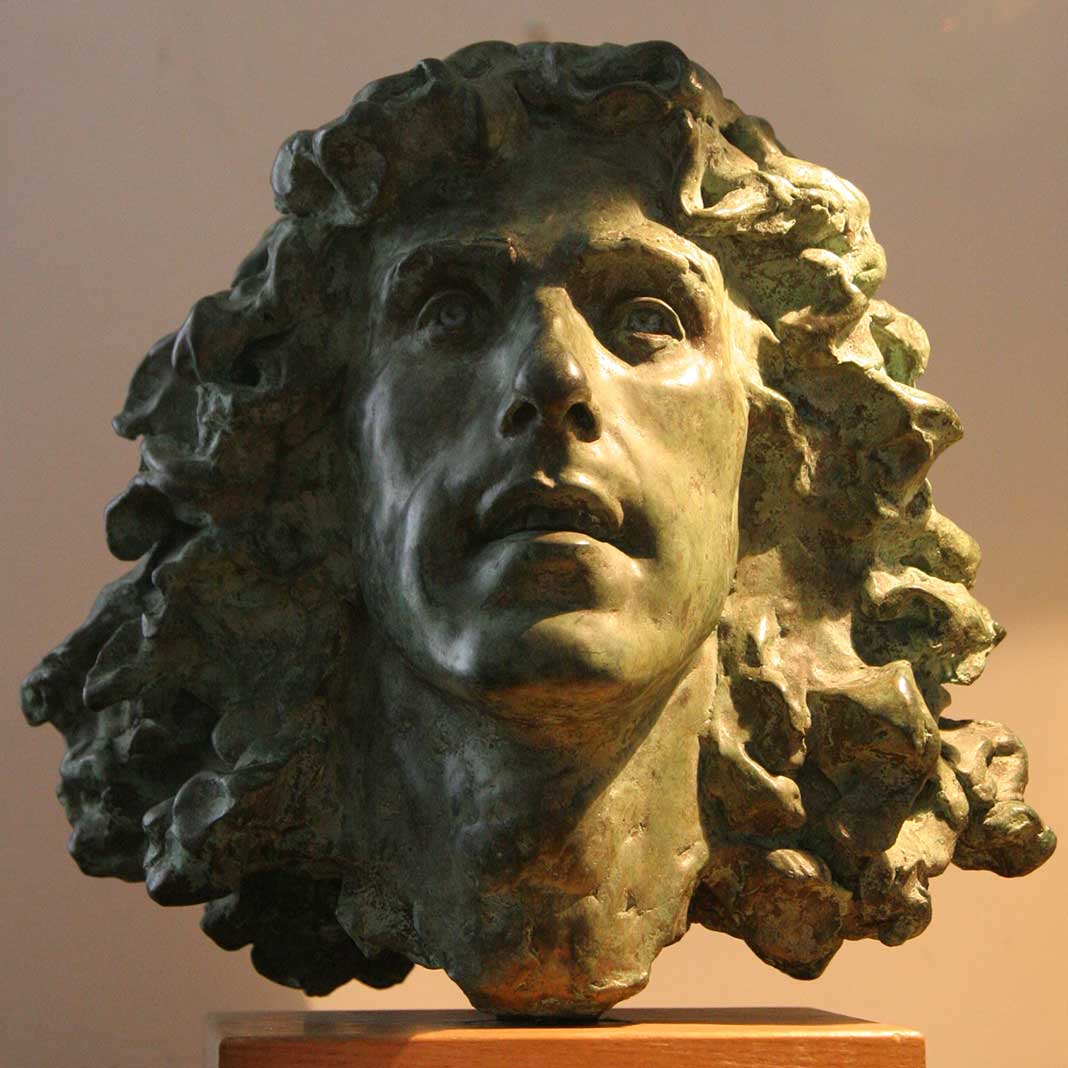 Sculpture of Roger Daltrey of 'The Who' by Karen Newman