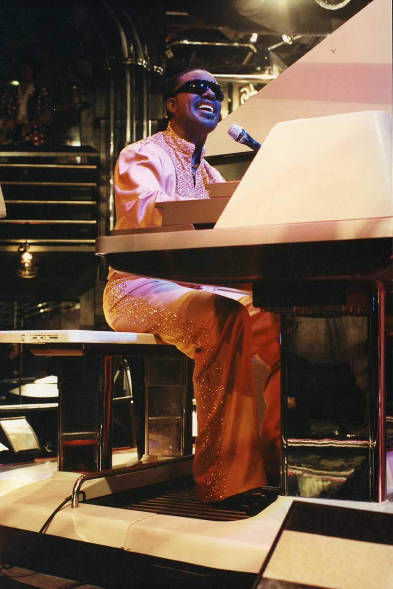 Sculpture of Stevie Wonder by Karen Newman