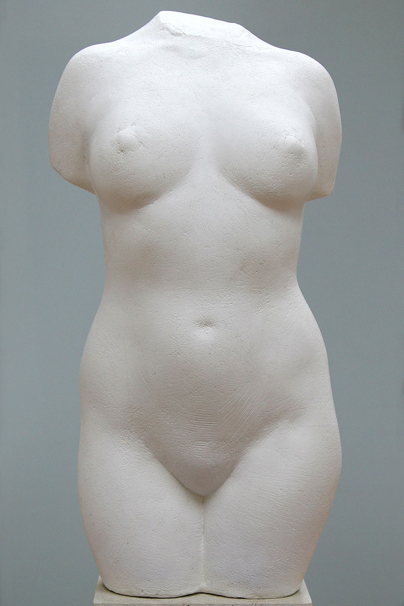 Sculpture of female torso by Karen Newman